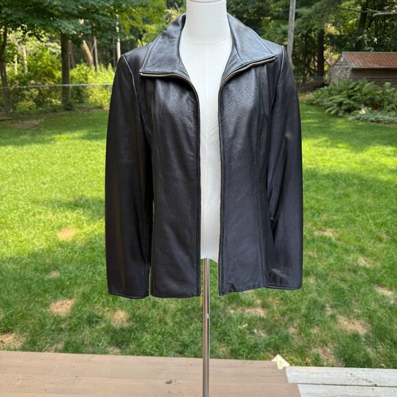 Ellen Tracy Lambskin Jacket Large Excellent condition - Picture 1 of 8
